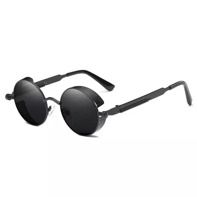 Luxury Metal Sunglasses Round Sunglasses Steampunk Coating Vintage Retro Sunglass