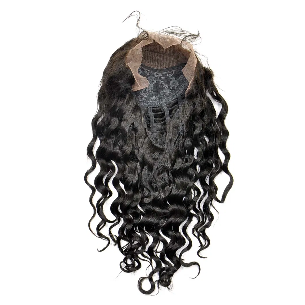 Malaysian Virgin Hair Front Lace Wigs (20Inch-Deep wave)