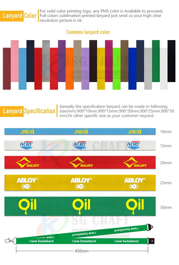 Manufacturer Custom High Quality Lanyard with Metal Buckle