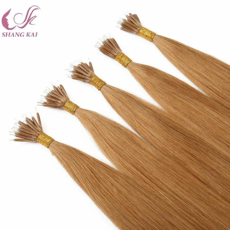 Micro Beads Nano Ring Hair Extensions 1gram/Piece Wholesale Cuticle Aligned Raw Virgin Hair Weave