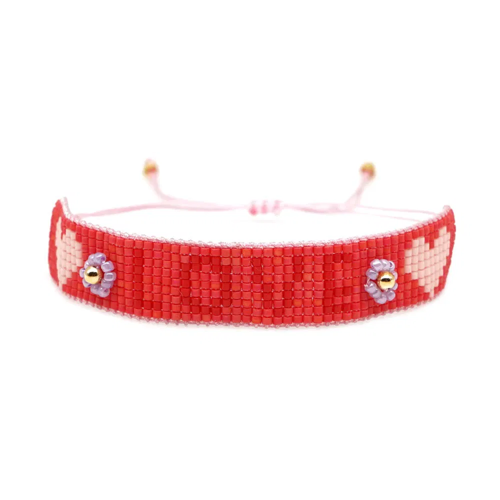Mlgm 2021 Miyuki Bracelet for Girl Bracelets Women Gift Pulseras Letter Flower Jewelry Armband Fashion Imitation Jewellery Rope Piercing Bangles and Bracelets