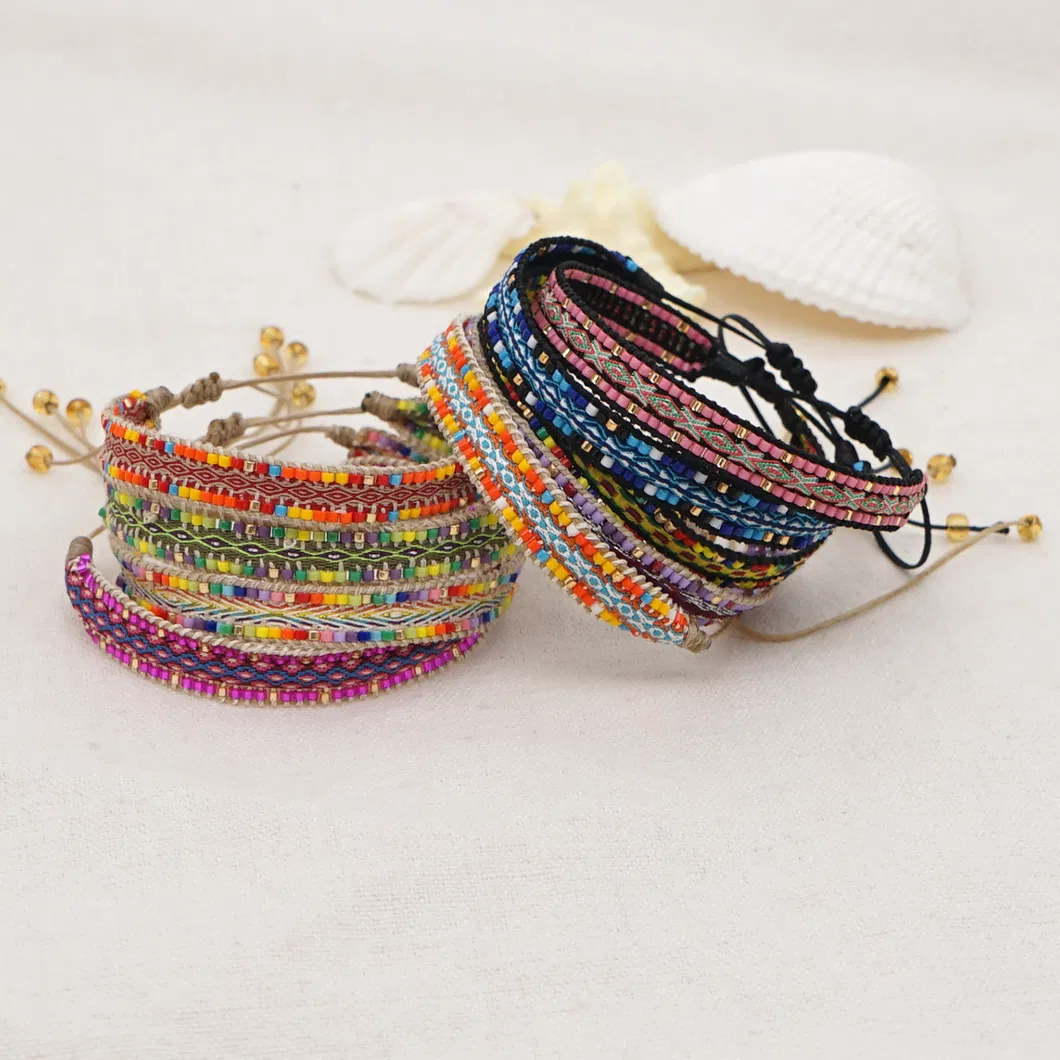 Mlgm Miyuki Beads Bracelets Gift Boho Ethnic Braided Women Bracelet Fine Imitation Embroidery Jewelry Pulseras Mujer 2021 Adjustable Bohemian Undefined