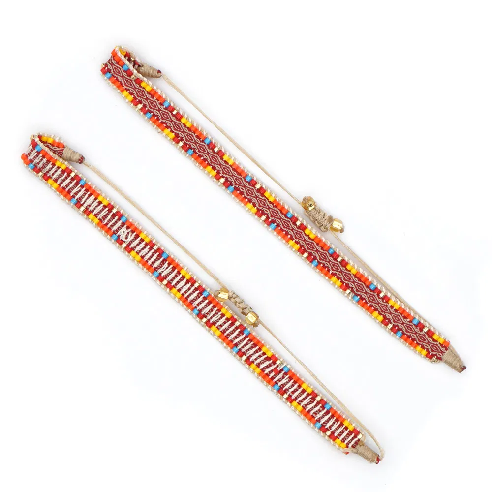 Mlgm Miyuki Beads Bracelets Gift Boho Ethnic Braided Women Bracelet Fine Imitation Embroidery Jewelry Pulseras Mujer 2021 Adjustable Bohemian Undefined