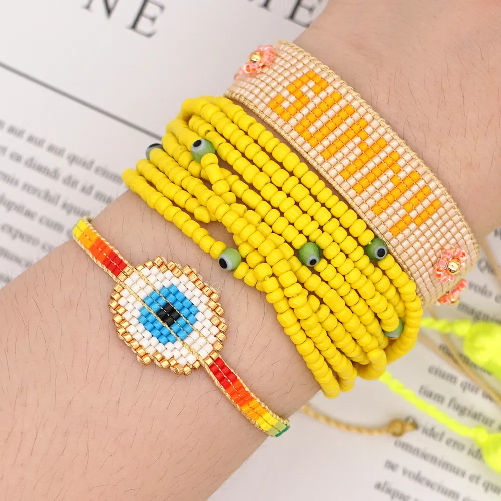 Mlgm Miyuki Bracelet Set for Women Jewelry Friendship Bracelets Set Bohemian Summer Pulseiras Mujer Handmade Woven Fine Imitation Handmade Jewellery