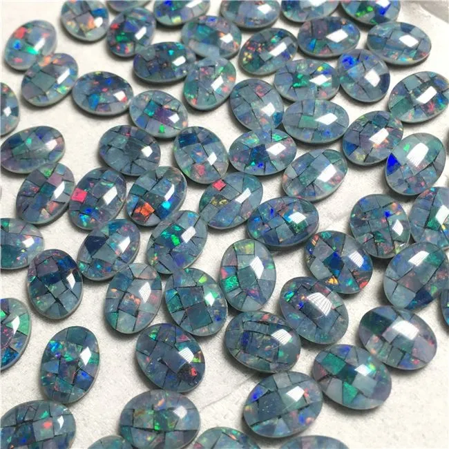 Natural Opal Mosica Stone for Jewelry Setting