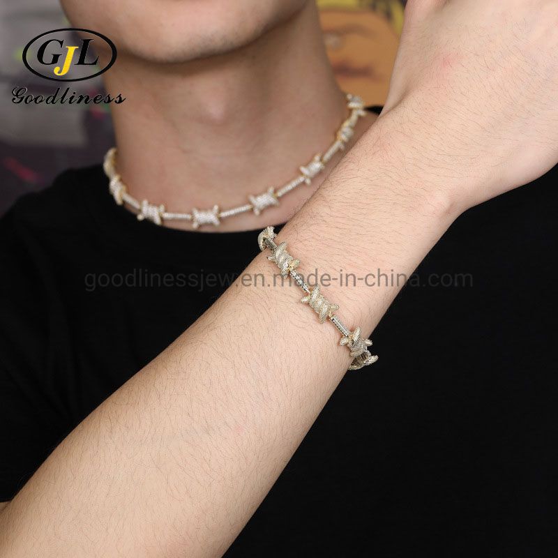 New Arrival Mens Bracelets Iced out Cuban Chain with Full Diamond Jewelry Bracelet Women