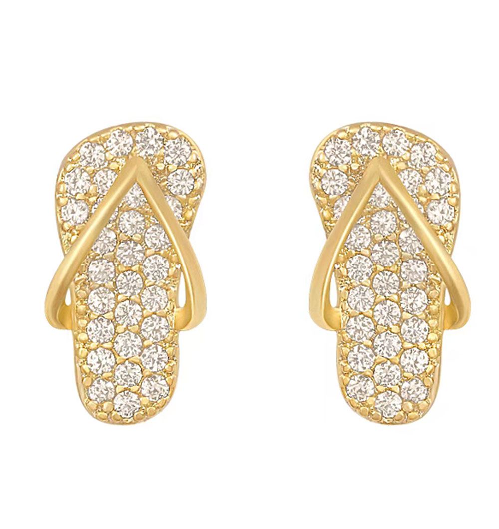 New Arrive Creative Calceolate 925 Sterling Silver AAA CZ Earring Fashion Jewellery for Girls