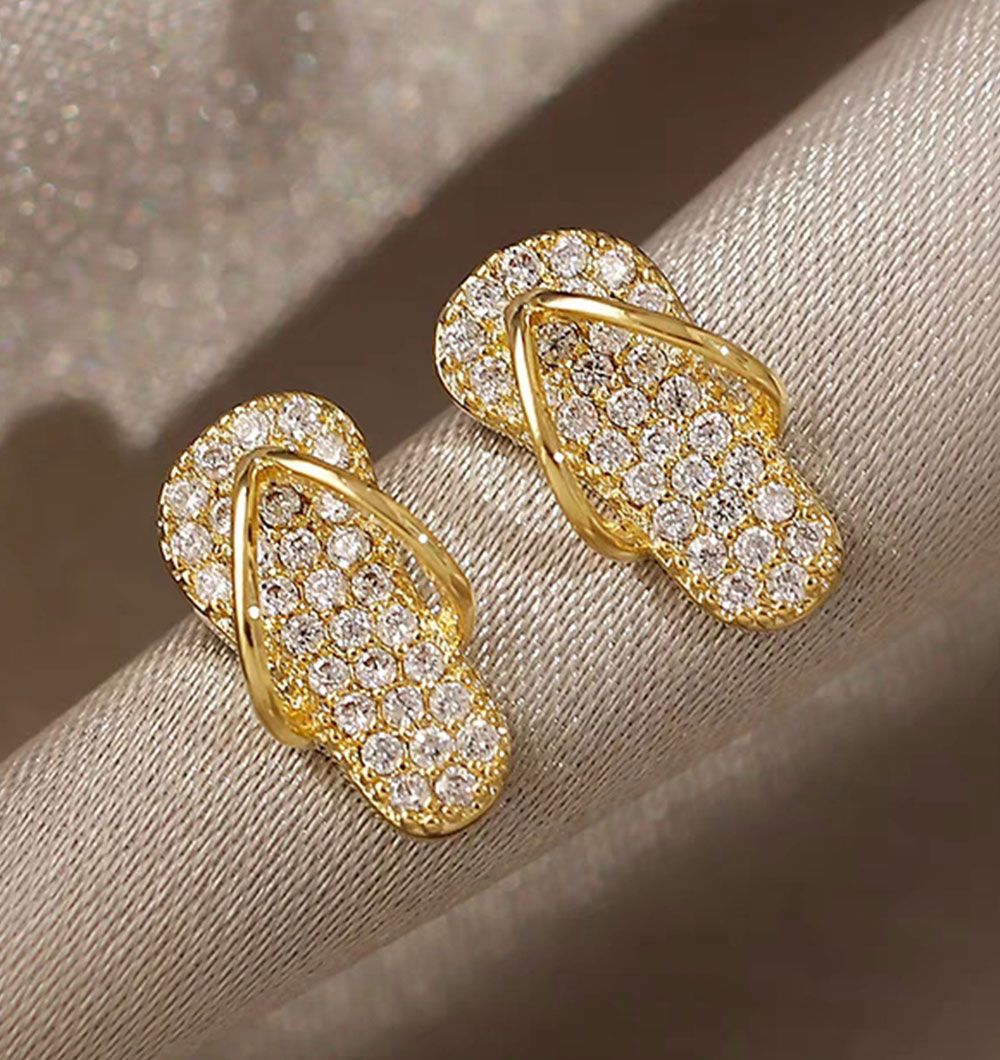 New Arrive Creative Calceolate 925 Sterling Silver AAA CZ Earring Fashion Jewellery for Girls