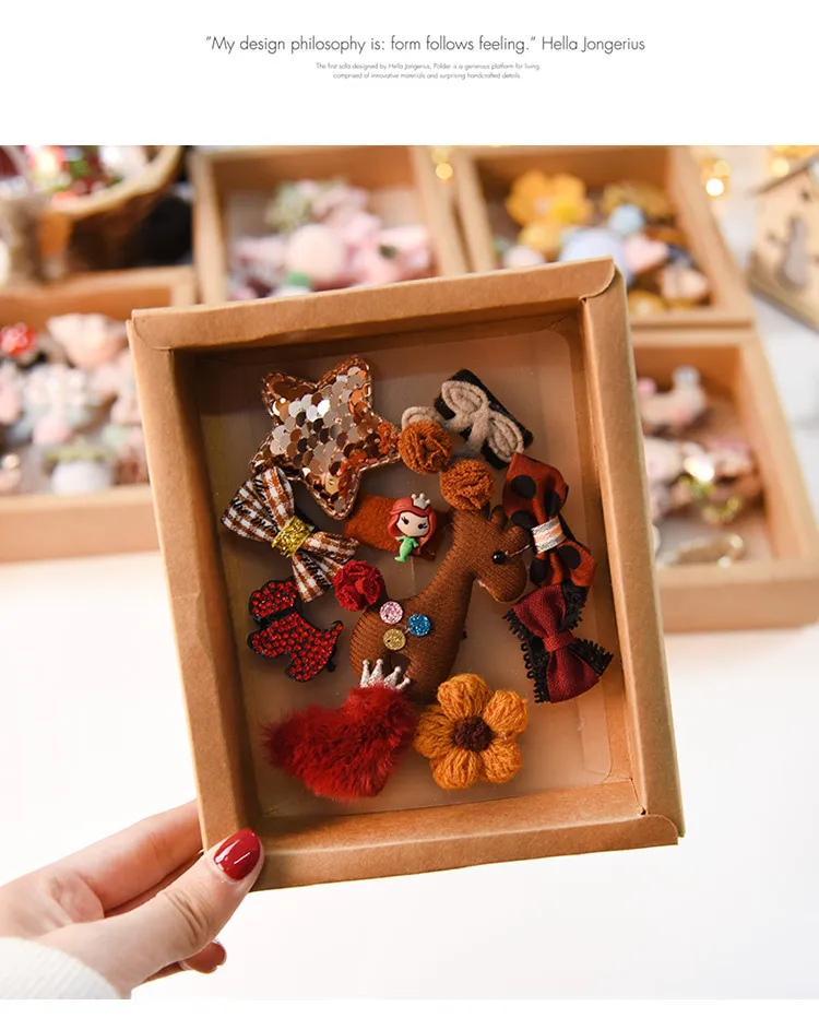 New Style Baby Hair Clips Set Cute Barrettes for Baby Girls