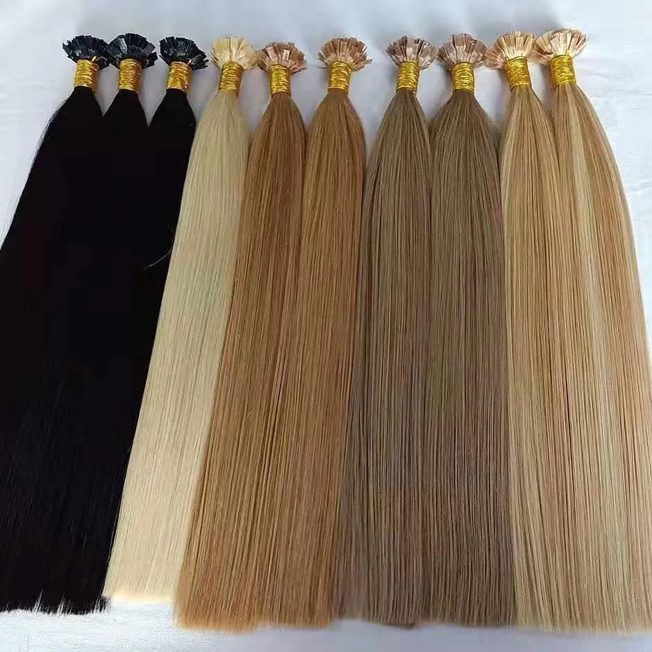 Pre Bonded Hair Nail/U Tip Real Hair Extensions Silky Straight Keratin Fusion Hair 100g/