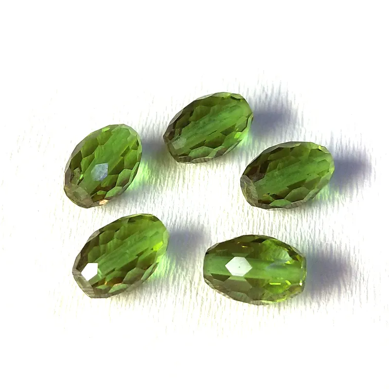 Rosary Cut Zultanite Beads Glass Stone Color Change 6X9mm 7X10mm Zultanite