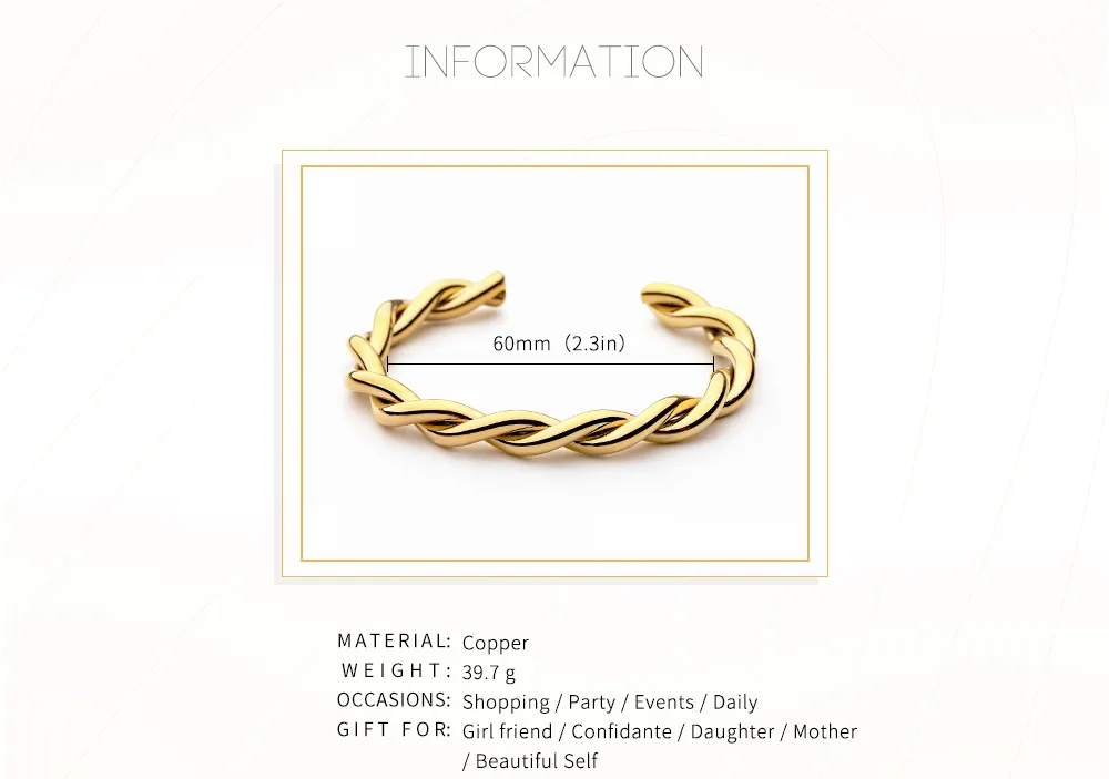 Rose Gold Silver Gold Love Knot Bracelet Bangle Jewelry