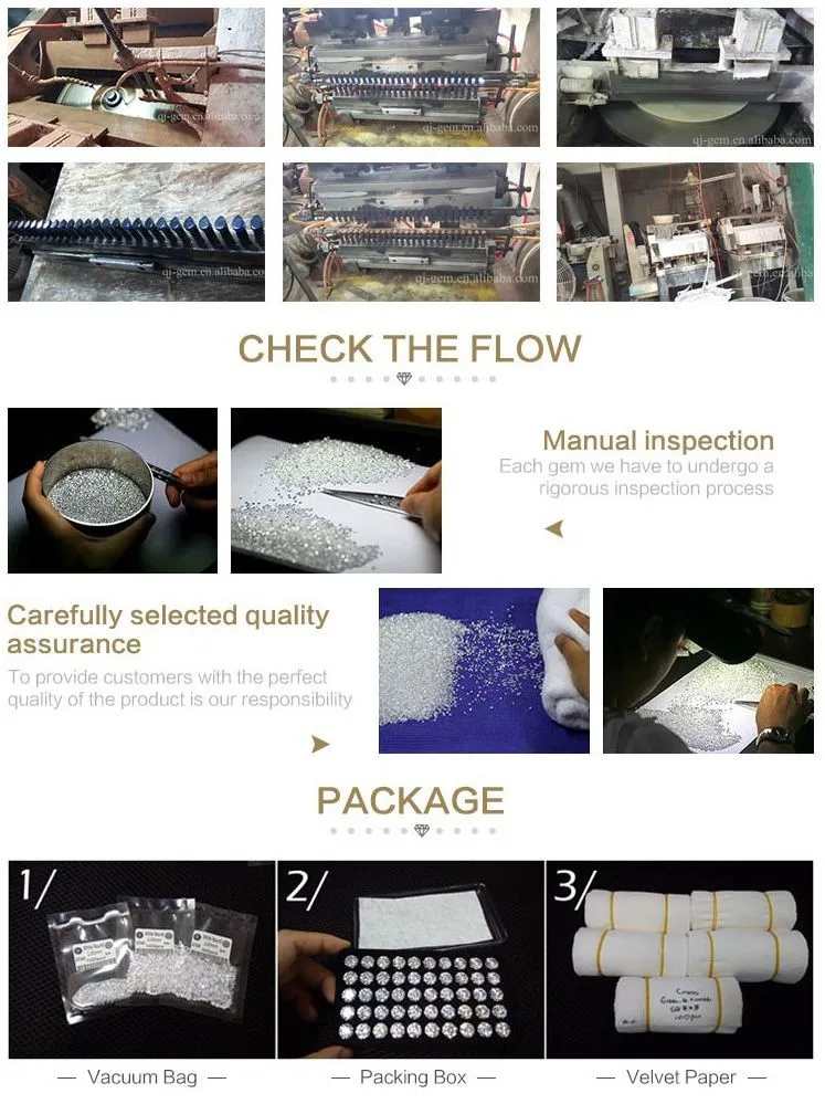 Round Brilliant Cut 1CT Carat White Round Moissanite Loose Stone Vvs Excellent Cut Grade Test Positive Lab Diamond