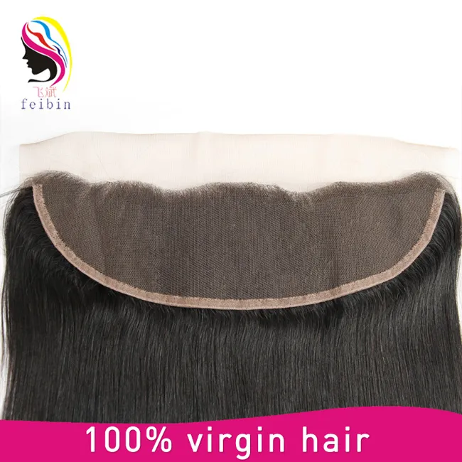 Straight Lace Frontal Closure Brazilian Virgin Hair 13X6 Frontal