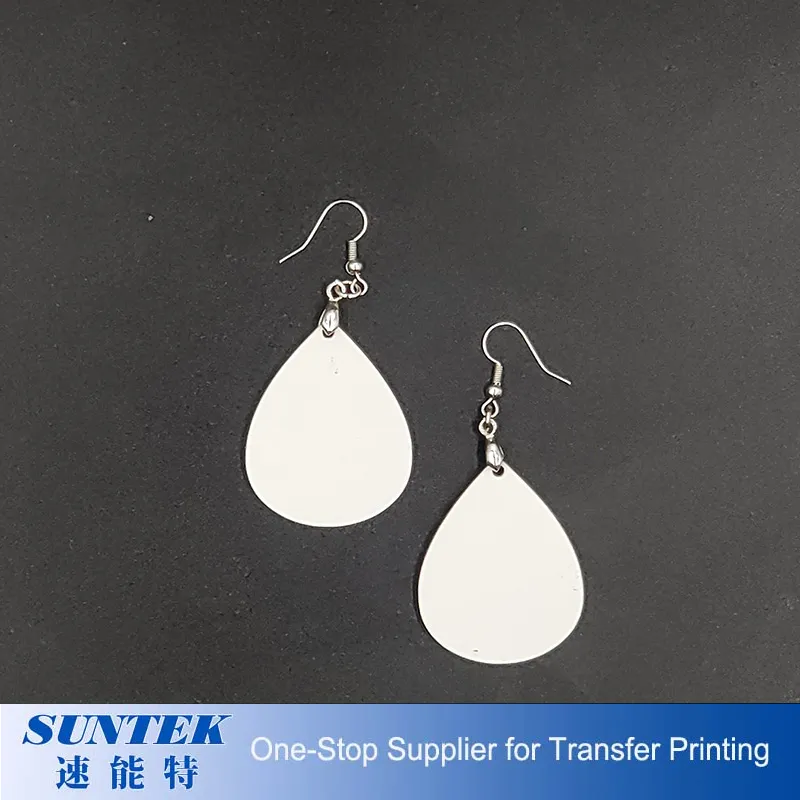 Sublimation Blank Teardrop MDF Earrings Mother Day Gifts 2020