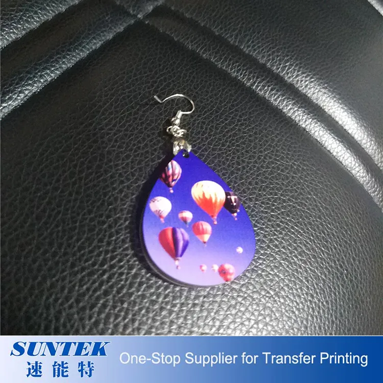 Sublimation Blank Teardrop MDF Earrings Mother Day Gifts 2020