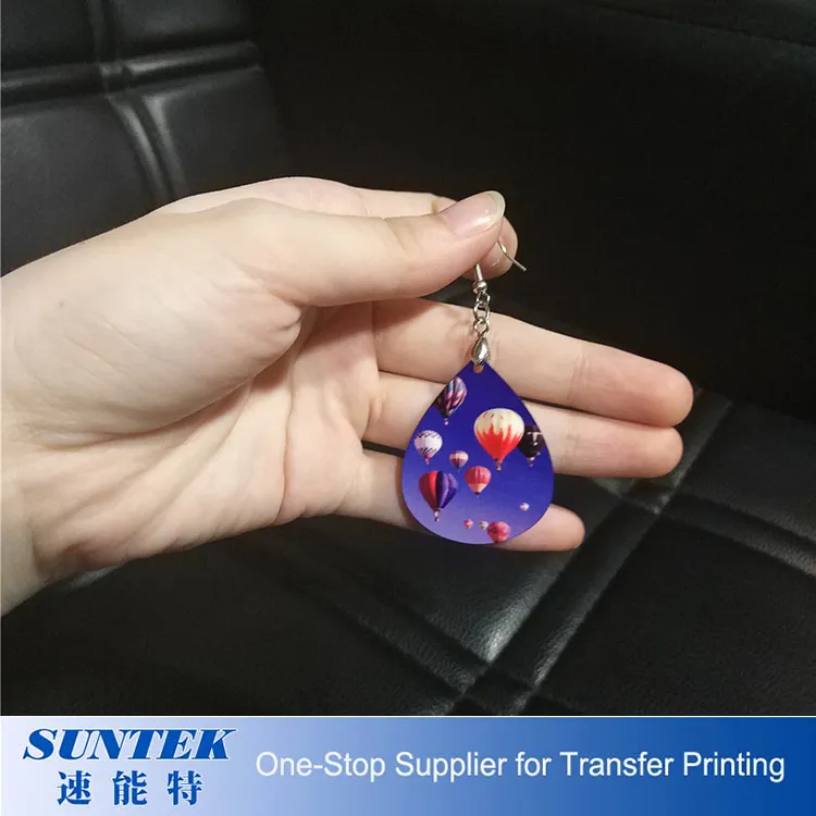 Sublimation Blank Teardrop MDF Earrings Mother Day Gifts 2020