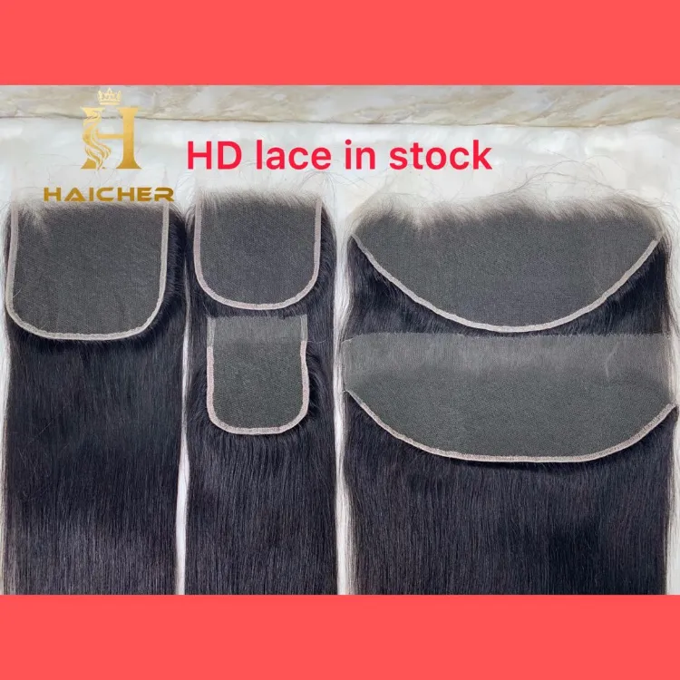 Top Peruvian Human Hair HD Swiss Transparent Lace Frontal Blonde 13*4 Frontal