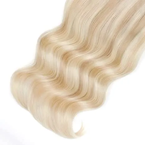 Trendy Hair Extensions, Ash Brown Fading Into Platinum Blonde B8-60, 120 Gram 20 Inch