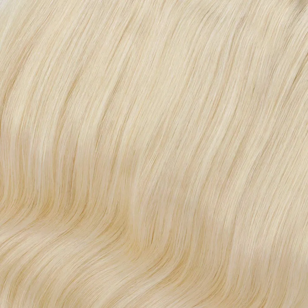 Trendy Hair Extensions, Ash Brown Fading Into Platinum Blonde B8-60, 120 Gram 20 Inch