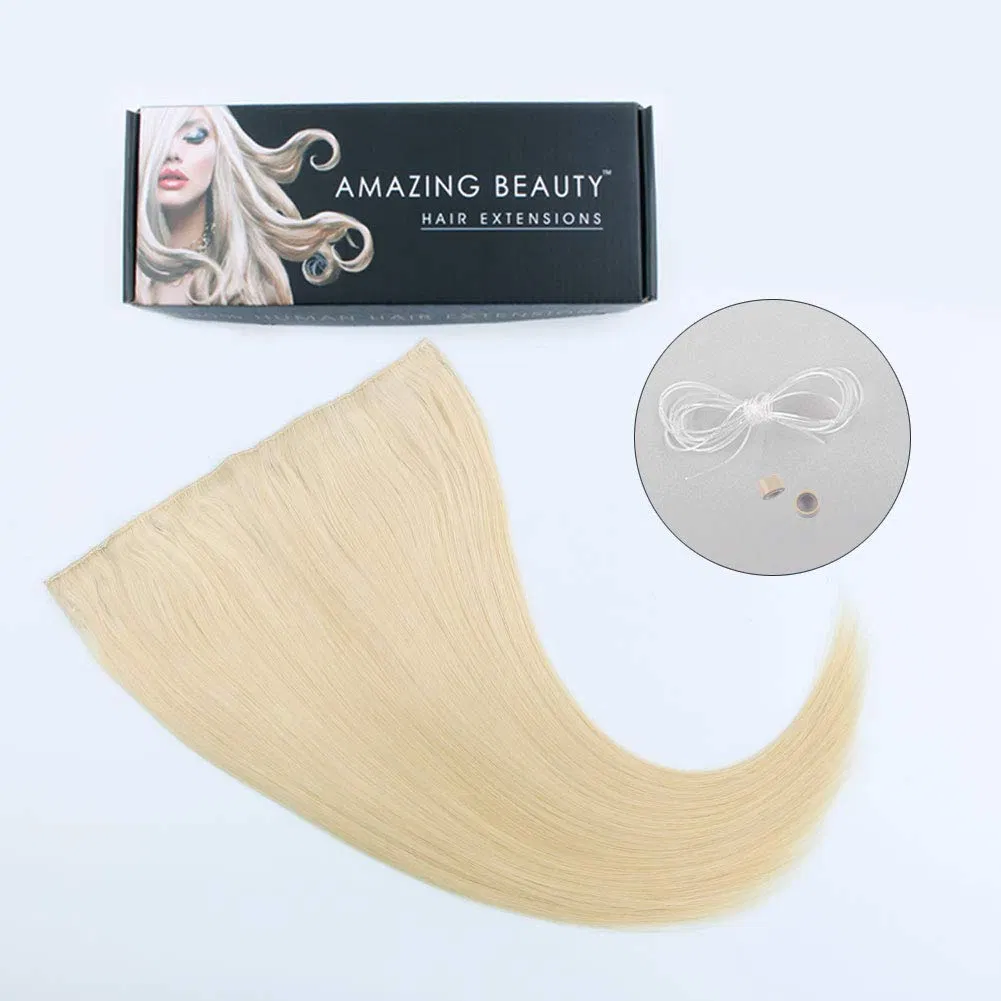 Trendy Hair Extensions, Ash Brown Fading Into Platinum Blonde B8-60, 120 Gram 20 Inch