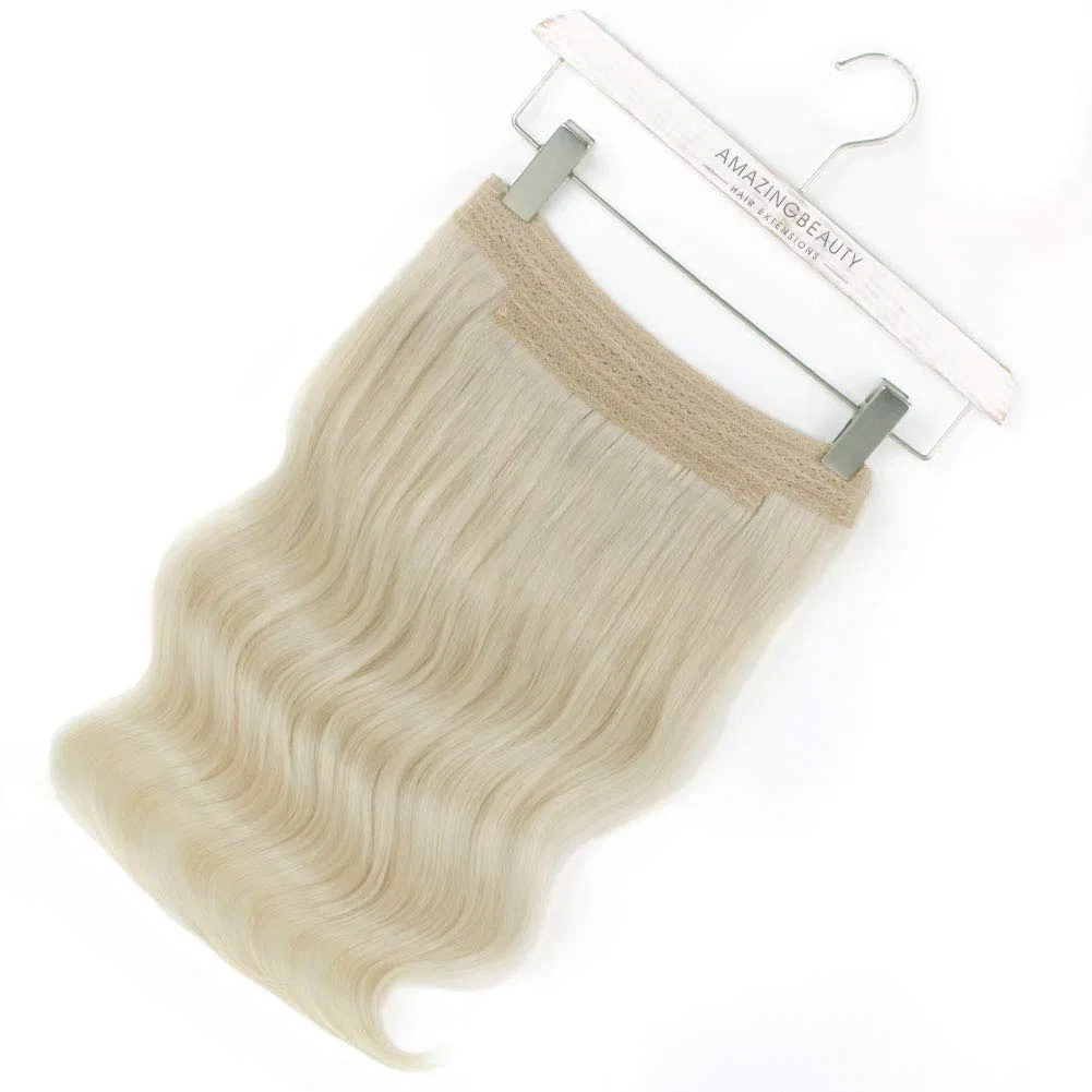 Trendy Hair Extensions, Ash Brown Fading Into Platinum Blonde B8-60, 120 Gram 20 Inch