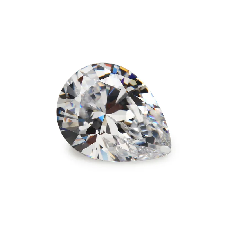White Loose Moissanite Diamond Gemstone Pear Shape Moisanite Stone Lab Diamond From China