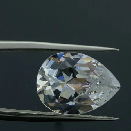 White Loose Moissanite Diamond Gemstone Pear Shape Moisanite Stone Lab Diamond From China