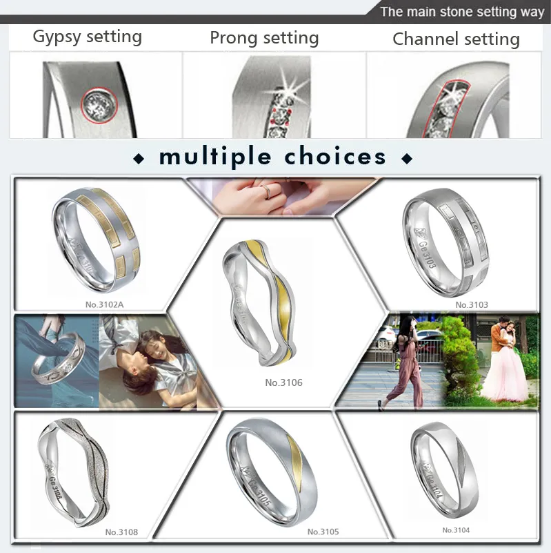 Wholesale OEM/ODM Metal Factory Fashion Argos Brass Wedding Ring
