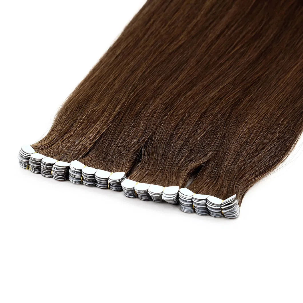Wholesale Price 12-28inch 100% Human Hair Invisible Tape in Double Drawn Remy Tape Hair Extension