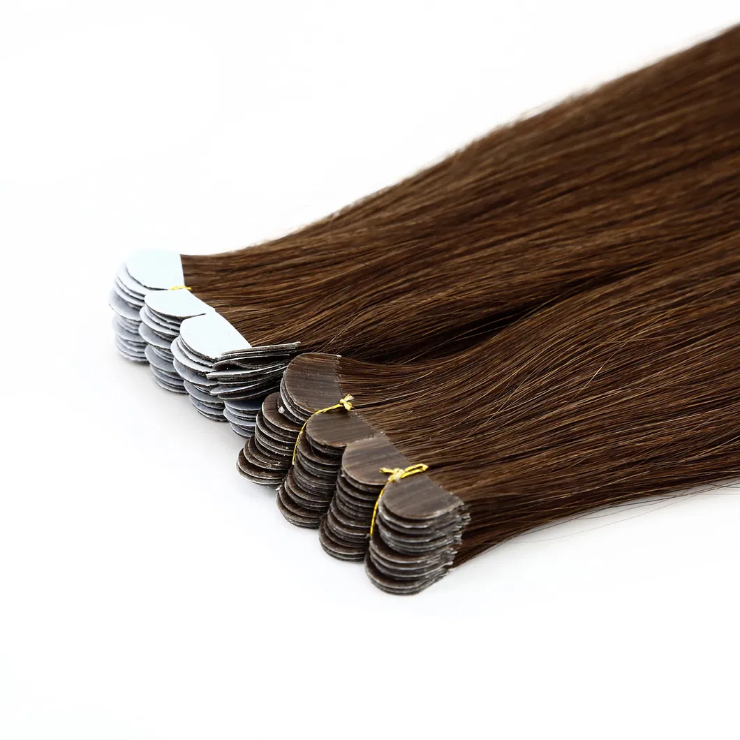 Wholesale Price 12-28inch 100% Human Hair Invisible Tape in Double Drawn Remy Tape Hair Extension