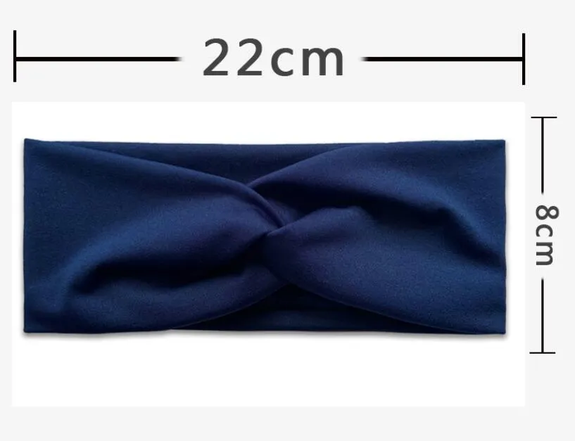 Women′s Headbands Cross Bows Hair Head Wraps Workout Gym Hair Accessories Sweatbands