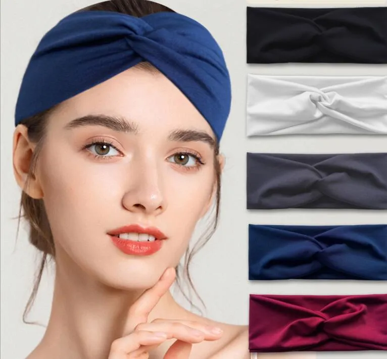 Women′s Headbands Cross Bows Hair Head Wraps Workout Gym Hair Accessories Sweatbands